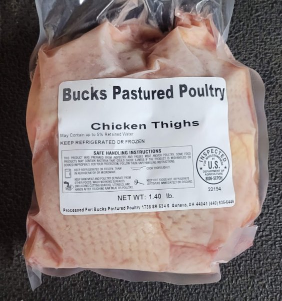 Chicken Thighs Bucks Pastured Poultry